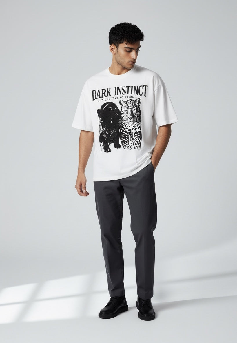 Dark Instinct Panther Street Oversized T-Shirt