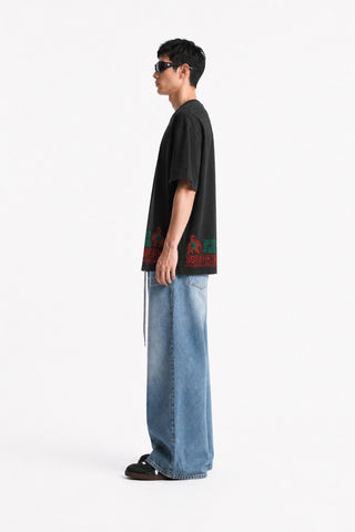 Tribal Sun Graphic Streetwear Tee