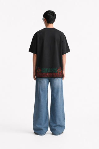 Tribal Sun Graphic Streetwear Tee
