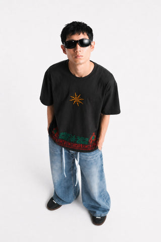 Tribal Sun Graphic Streetwear Tee