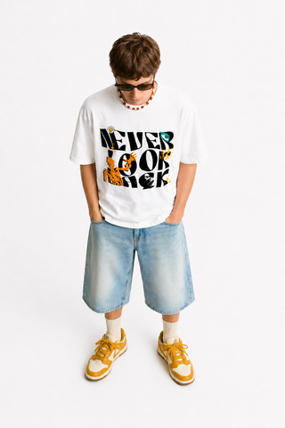 Never Look Back – Graphic Statement Tee