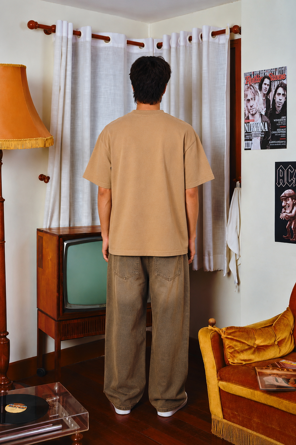 EVA Unit-02 Sand Oversized T-Shirt