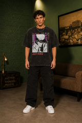 Jotaro Stardust Acid Wash Oversized T-Shirt