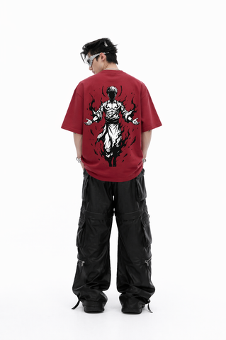 Scarlet Bite Graphic Oversized T-Shirt