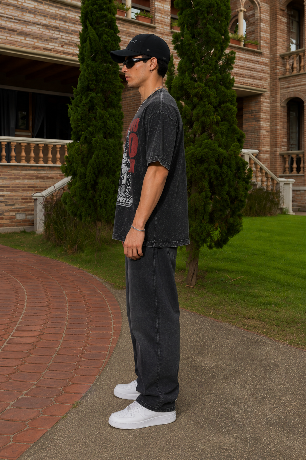Deku Hero Mode Acid Wash Oversized T-Shirt